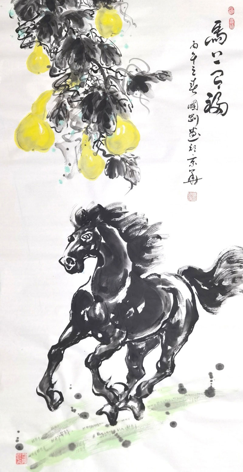 著名书法家柳国庆、福马画家潘国刚在京联袂创作精品画作 著名书法家柳国庆、福马画家潘国刚在京联袂创作精品画作